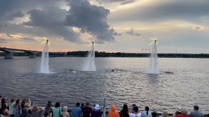 Фестиваль водных активностей на набережной Камы в день города Перми