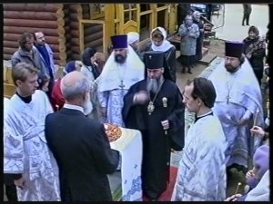 Освящение Серафимовского храма 30 сентября 2001 г.
