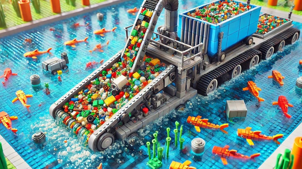 Lego Technology Remove Millions Of Plastics From The Ocean 🗑️ Lego Auto Tech смотреть онлайн