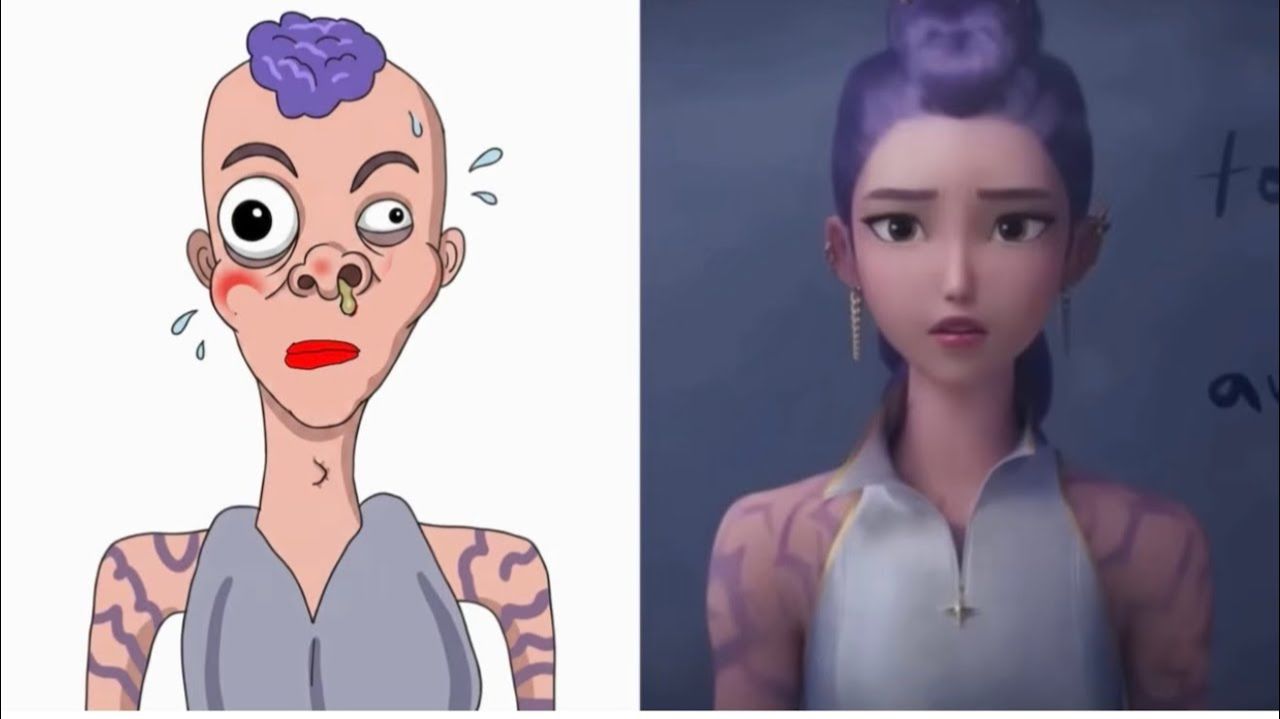 KPop Demon Hunters Golden but Funny Drawing Meme😂 смотреть онлайн