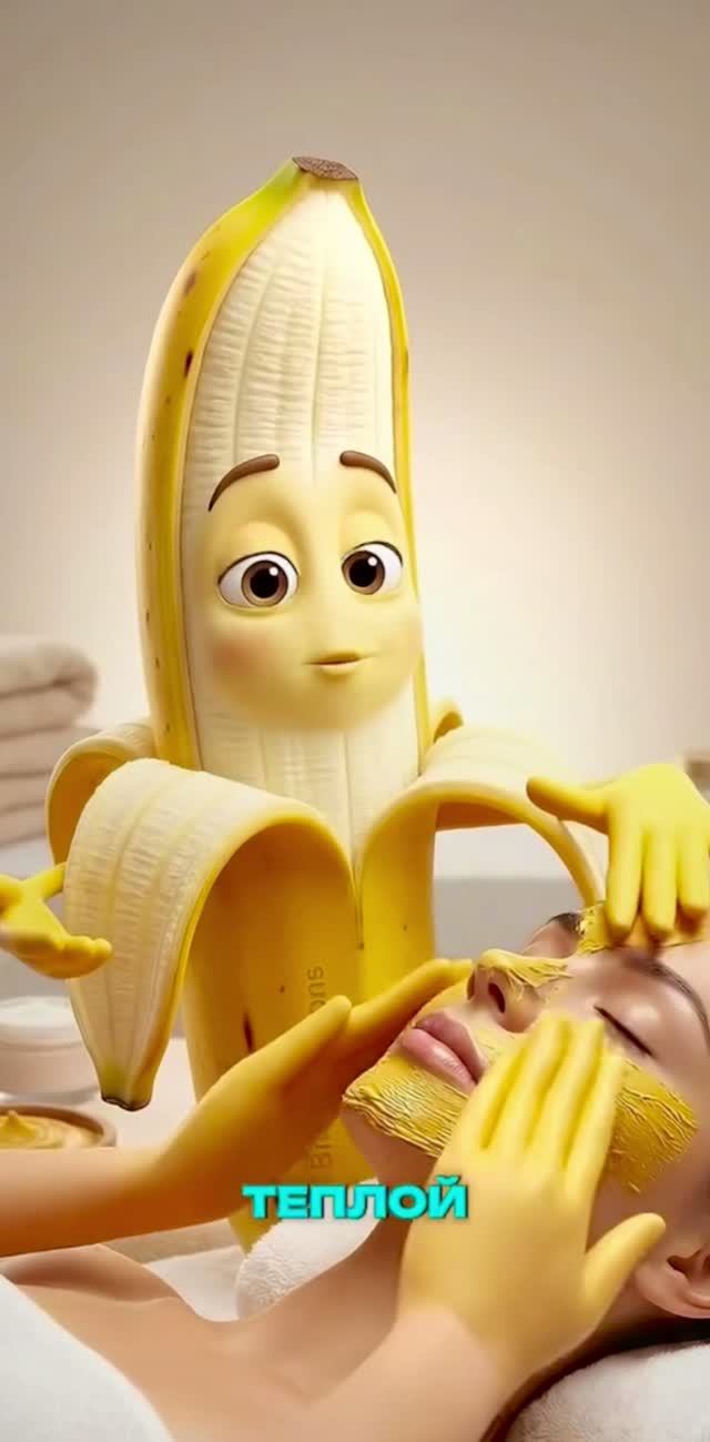 Банановая маска для лица творит чудеса 🍌
