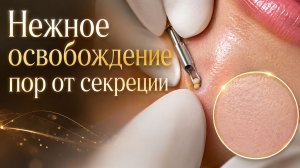 Мягкая экстракция закрытых угрей и сальных пробок для глубокого очищения кожи