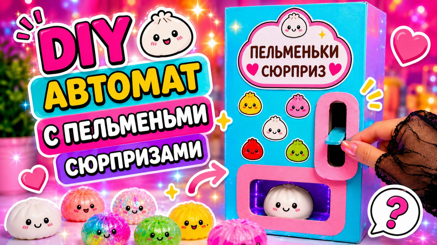 Как сделать автомат по продаже мягких пельменей своими руками / Поделки из бумаги / Рукоделие смотреть онлайн