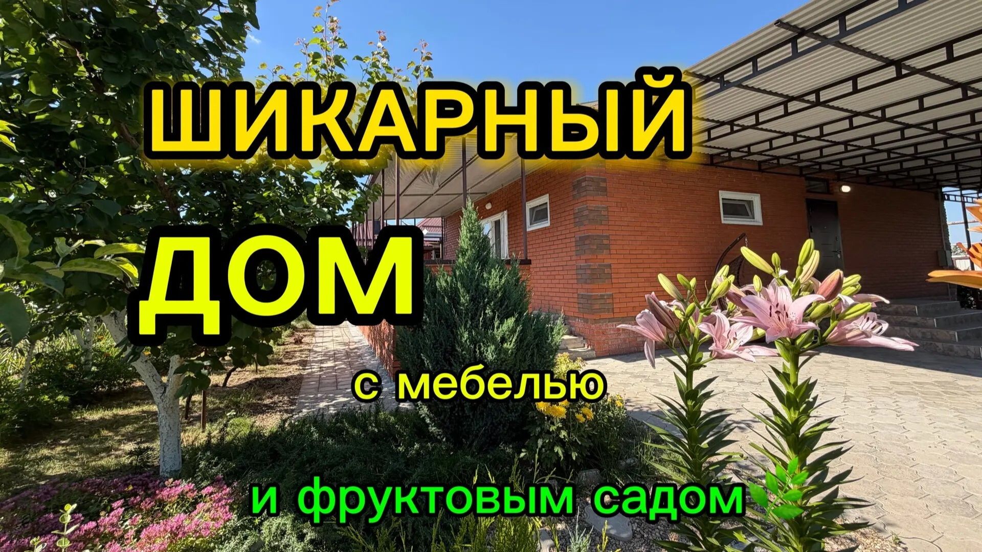 ШИКАРНЫЙ ДОМ 🏡!!! С МЕБЕЛЬЮ И ФРУКТОВЫМ САДОМ🌿 смотреть онлайн