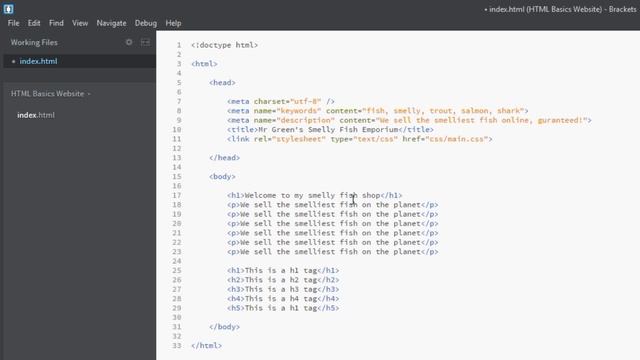 Урок 6. Заголовки и текст - Headings and Text