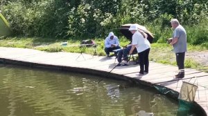 продолжаются поимки карпа