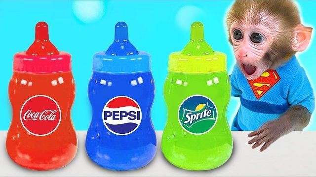БонБон выбирает разноцветные напитки и удивлён 😱🥤🌈 | Bonbon и друзья