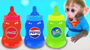 БонБон выбирает разноцветные напитки и удивлён 😱🥤🌈 | Bonbon и друзья