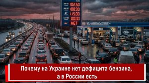 Почему на Украине нет дефицита бензина, а в России есть