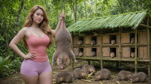 Превращение бесплодной пустоши в ферму по разведению седых бамбуковых крыс.