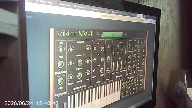 Он-лайн синтезатор VIKTOR NV-1: импровизация