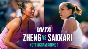 15.06.2026 | Циньвэнь Чжэн - Марии Саккари | Лучшие моменты матча | WTA Nottingham 2026