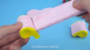 Сделайте двухэтажный розовый дом с садом, кухней, спальней и многим другим ❤️ Миниатюрный картонный