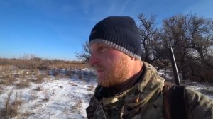 Охота на зайца. Выпал первый снег. Зайца много в этом сезоне