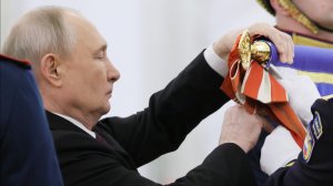 Владимир Путин вручил орден Жукова Президентскому полку, Кремль, 23 июня 2026 года