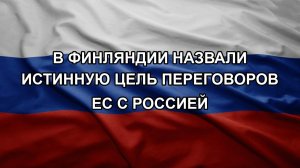 В Финляндии назвали истинную цель переговоров ЕС с Россией