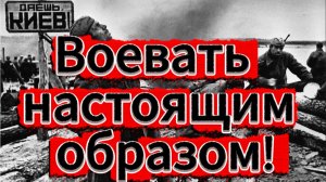 Воевать настоящим образом!..