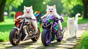 Мама-кошка подстригает шерсть на ферме и делает тигровую шапку для котят дома🐾🎩🐯