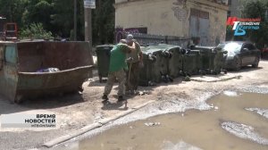 В Кировском районе Волгограда продолжается замена мусорных бункеров