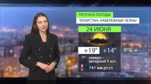 Прогноз погоды в Набережных Челнах на 24 июня 2026 г.