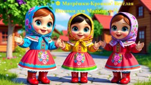 🌸 Матрёшки-Крошки! Весёлая Песенка для Малышей 🎶