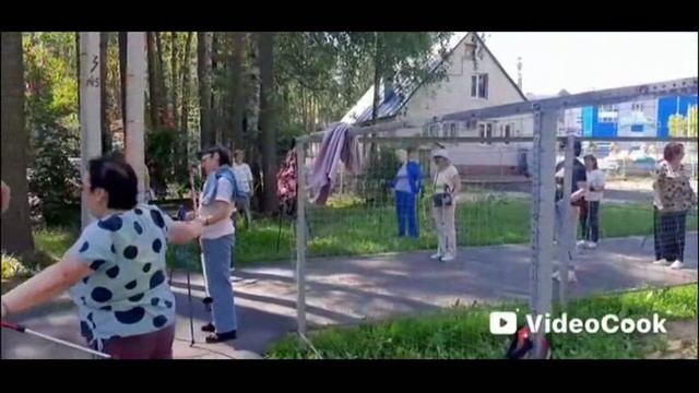 Занятия северной ходьбой с М.Моргуновой в парке "ХАРИНКА" г.Иваново 23.06.26 г.