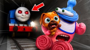 Бинки Дринки и Чомпи Чейси играют в «ПОБЕГ из туннеля 2: ЗЛОЙ ТОМАС» (EXE)… В Roblox!!!