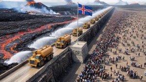 Невозможная стена из лавы: как в Исландии построили гигантские барьеры, чтобы остановить лаву.