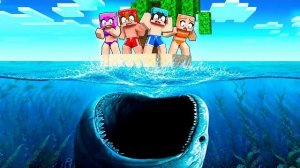Мы выжили на ДНЕ ОКЕАНА в Minecraft...