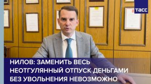 Нилов: заменить весь неотгулянный отпуск деньгами без увольнения невозможно