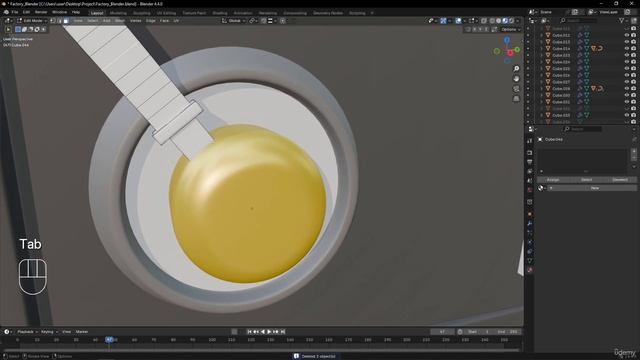 Blender in Practice Creating a 3D Factory 14 - Texturing the Fourth and Fifth Modules смотреть онлайн