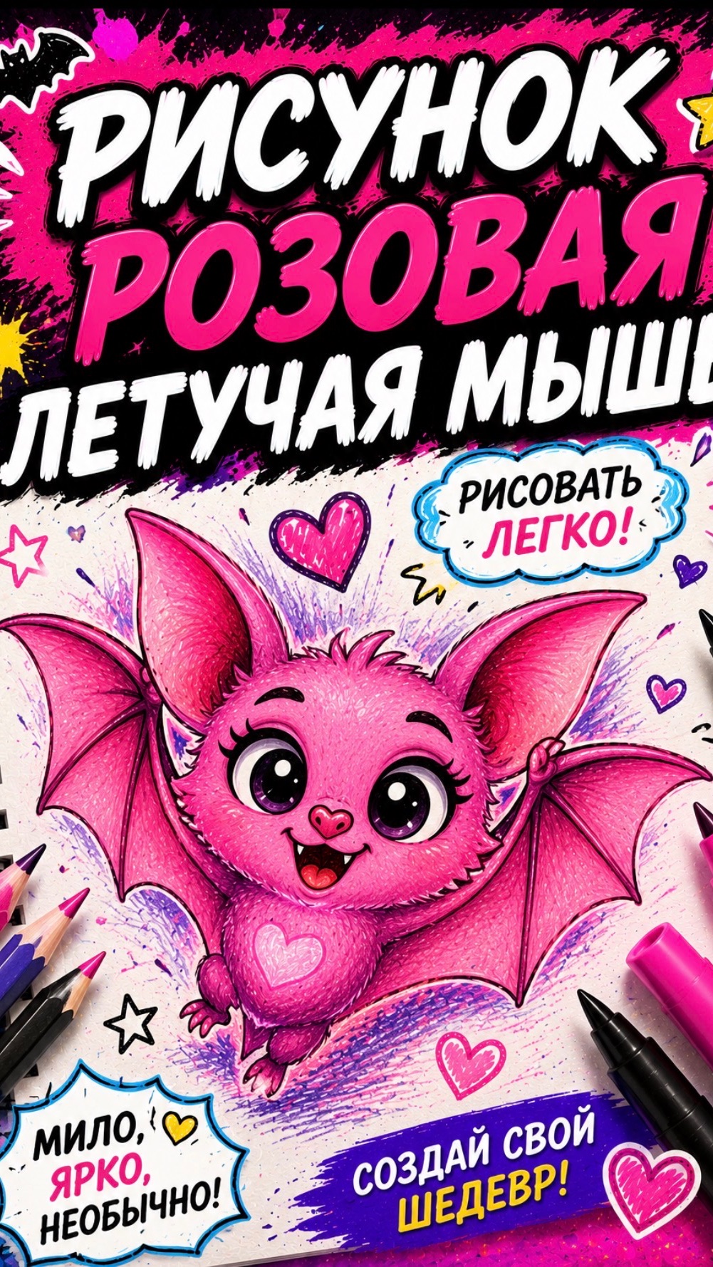 Рисунок. Летучая мышь смотреть онлайн