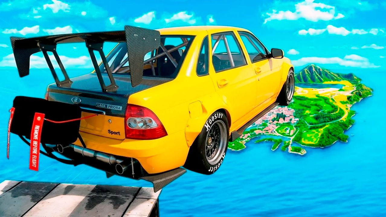 Как далеко чит тачка улетит с огромного трамплина в ГТА 5? GTA 5 Online смотреть онлайн