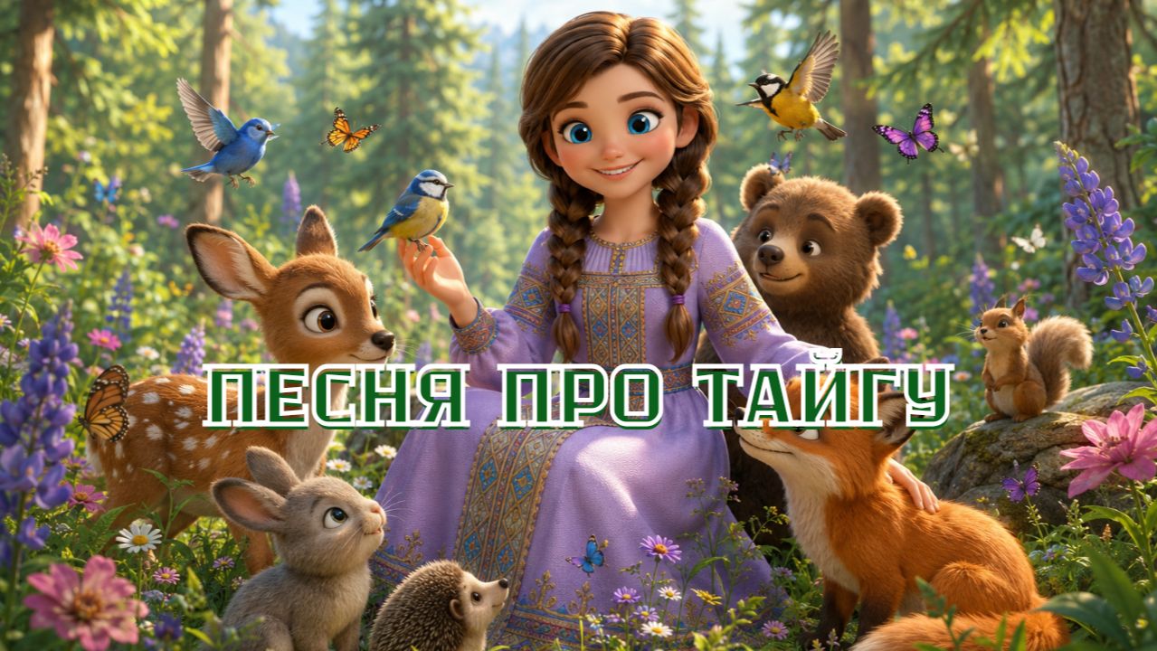 Девочка, которая дружит с лесом 🌿 Добрая песня о природе | NanyBogi