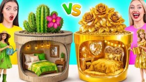 Строим Удивительный Кукольный Домик Дорогой vs Дешевый Челлендж | Крутые Розыгрыши