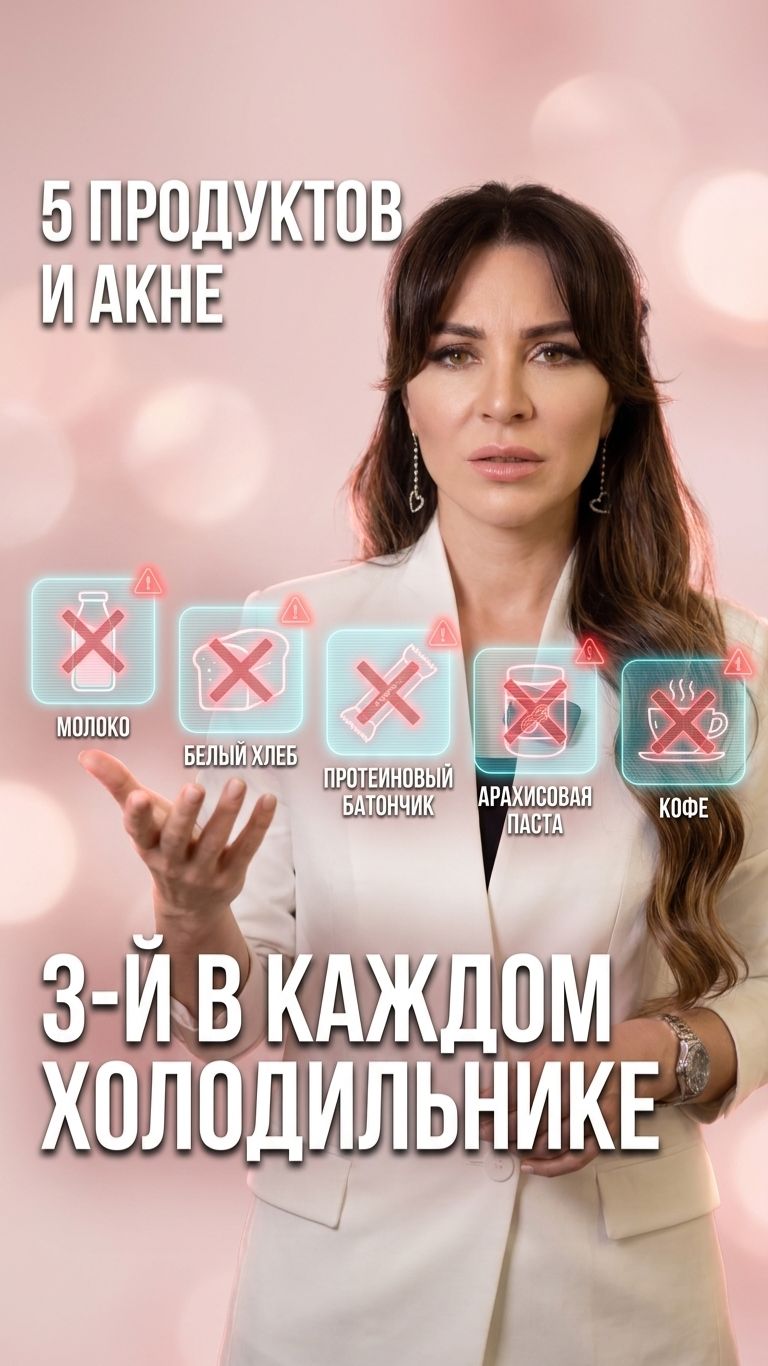 5 продуктов, от которых прыщи на лице 🥛