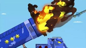 Мультфильмы Про Танки. Гигантская Пила-Бульдозер-Танк Разрушает Все! К просмотру Всем!!! 22