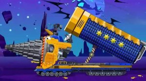 Мультфильмы Про Танки. Гигантская Пила-Бульдозер-Танк Разрушает Все! К просмотру Всем!!! 05