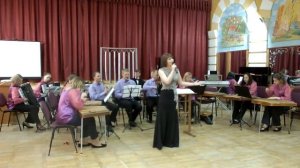 Музыка Ігара Лучанка, словы Алеся Ставера. “Жураўлі на Палессе ляцяць.” Салістка Анастасія Рачыцкая