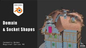 Evaluate on Domain & Different Socket Shapes - P8 Geometry Nodes Beginners