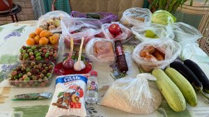 #Покупкипродуктов на рынке🍅🥒🍆🧅🍖