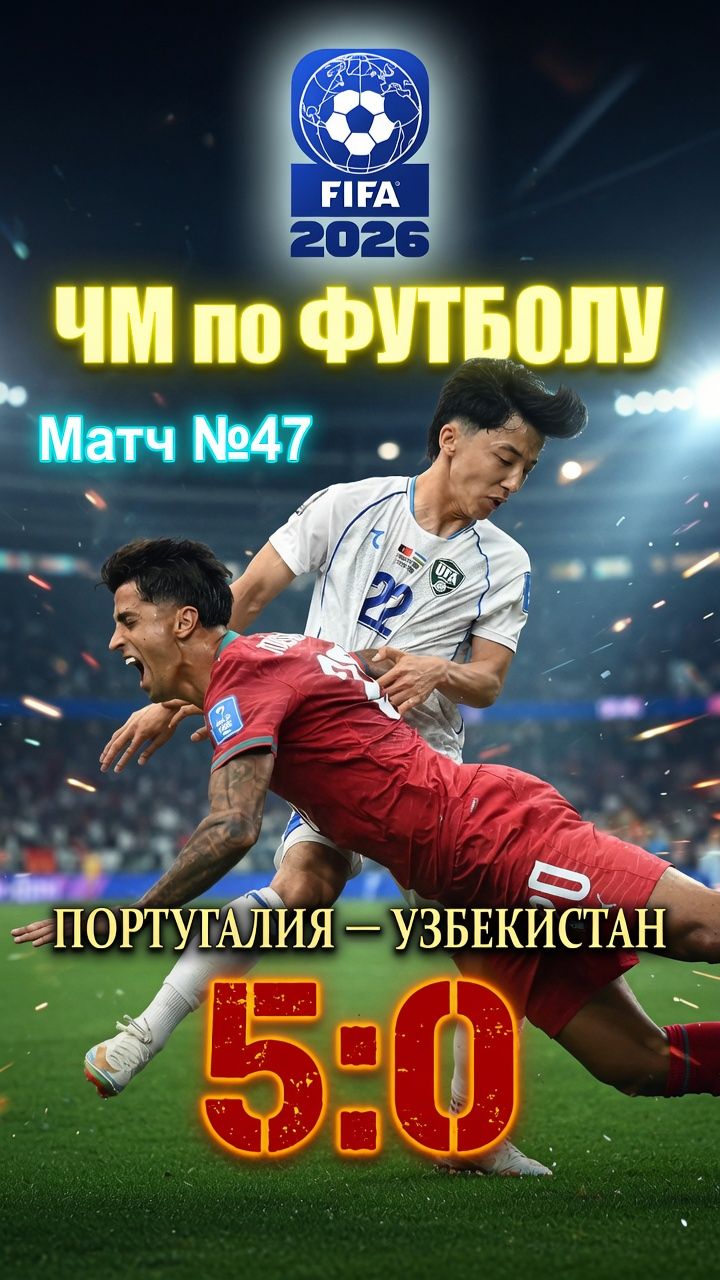 ПОРТУГАЛИЯ — УЗБЕКИСТАН 5:0! У РОНАЛДУ ДУБЛЬ! | #футбол, #sport, #спорт
