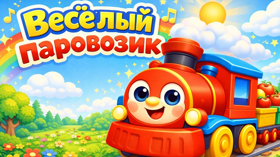 Веселый Паровозик. Учим цвета. Сборник Мультиков для Детей. Развивайка - мультики и игры