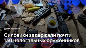 Силовики задержали почти 130 нелегальных оружейников