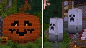 МАЙНКРАФТ 15 жутких идей и лайфхаков для строительства на Хэллоуин - Minecraft новые видео