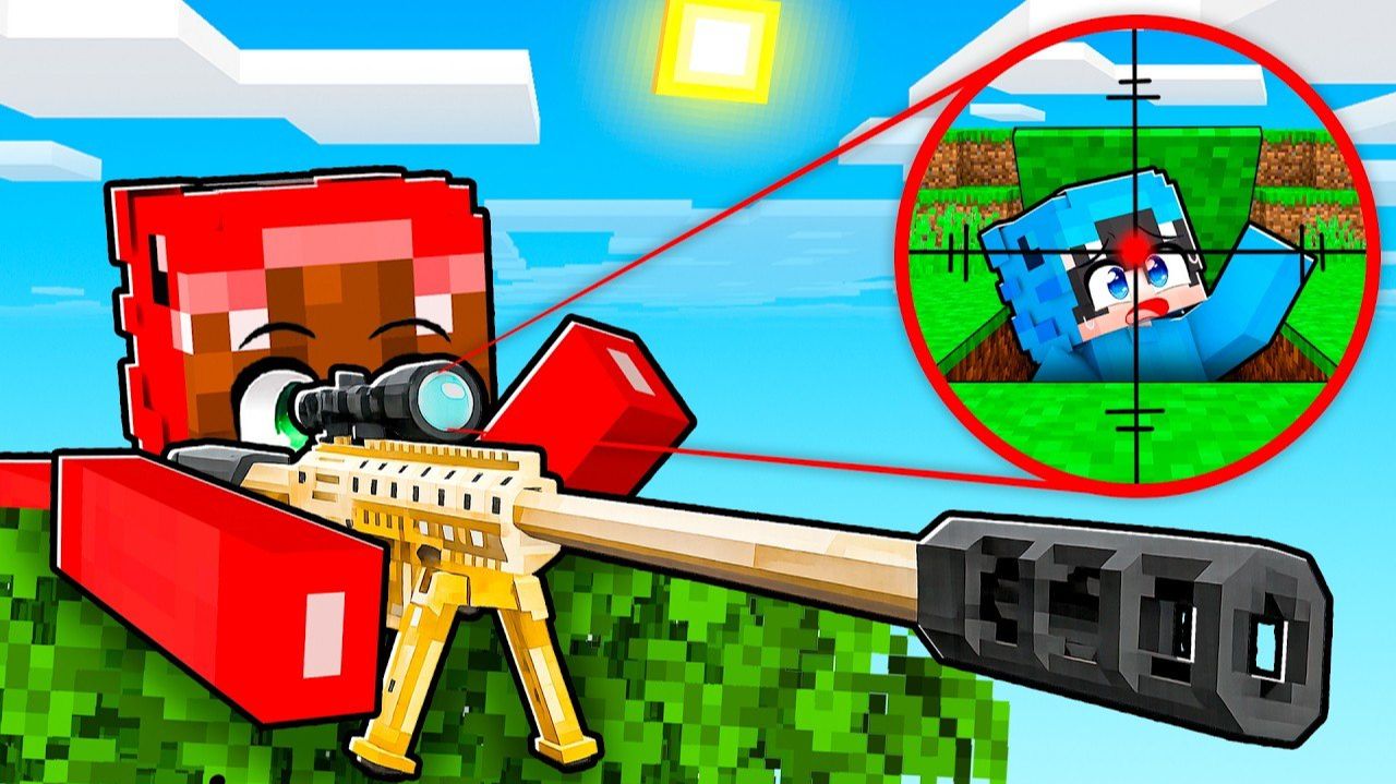 САМЫЙ БЕЗУМНЫЙ ЧИТ С ОРУЖИЕМ В ПРЯТКАХ MINECRAFT