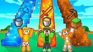ВЫЖИВАНИЕ НА ЭЛЕМЕНТАЛЬНЫХ ЛЕСТНИЦАХ В MINECRAFT