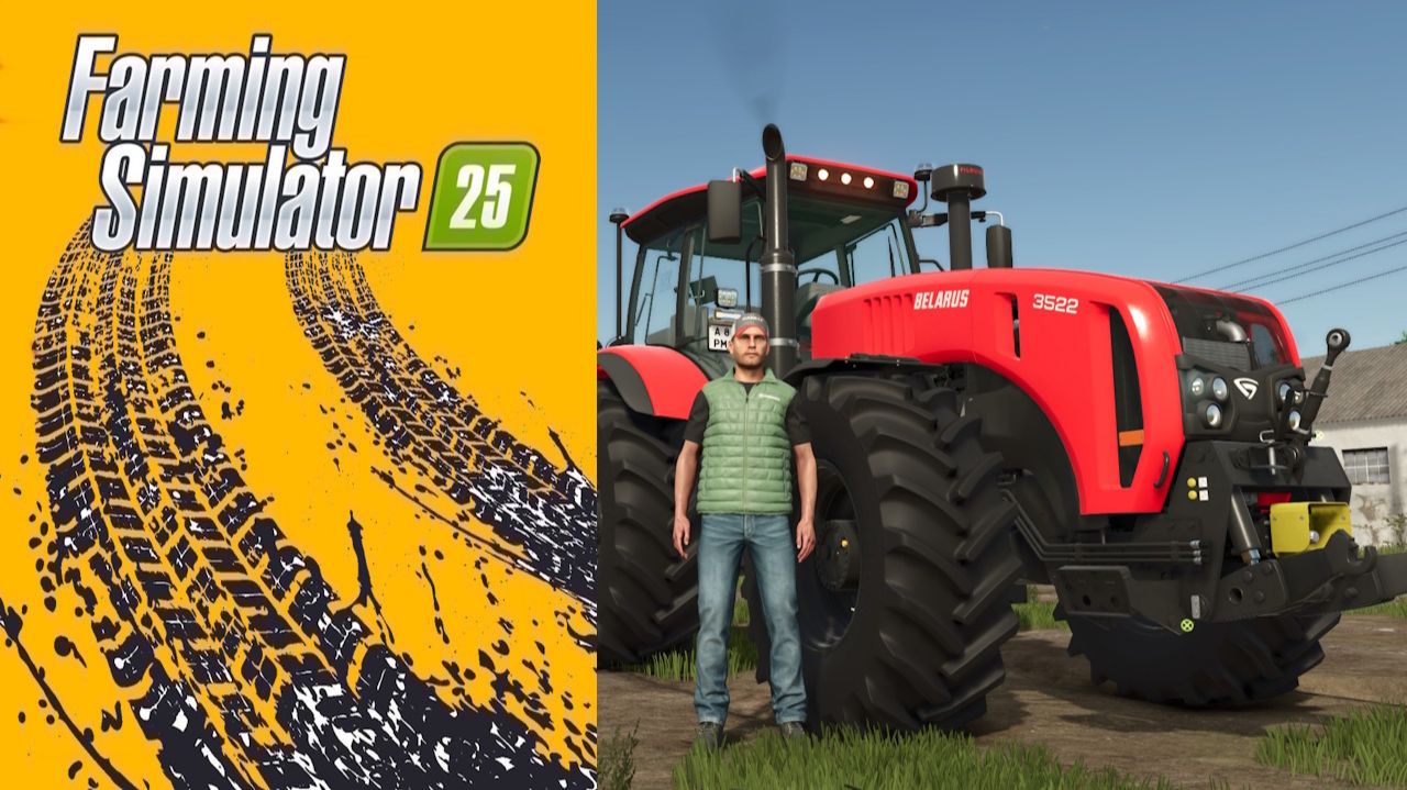 Культивация поля BELARUS МТЗ-3522 / Farming Simulator 25 🐄🌻🌽 смотреть онлайн