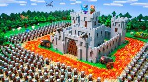 Защищаясь от набега 100 000 нелегалов! ｜ Мир Стива ЛЕГО