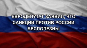 Евродепутат заявил, что санкции против России бесполезны